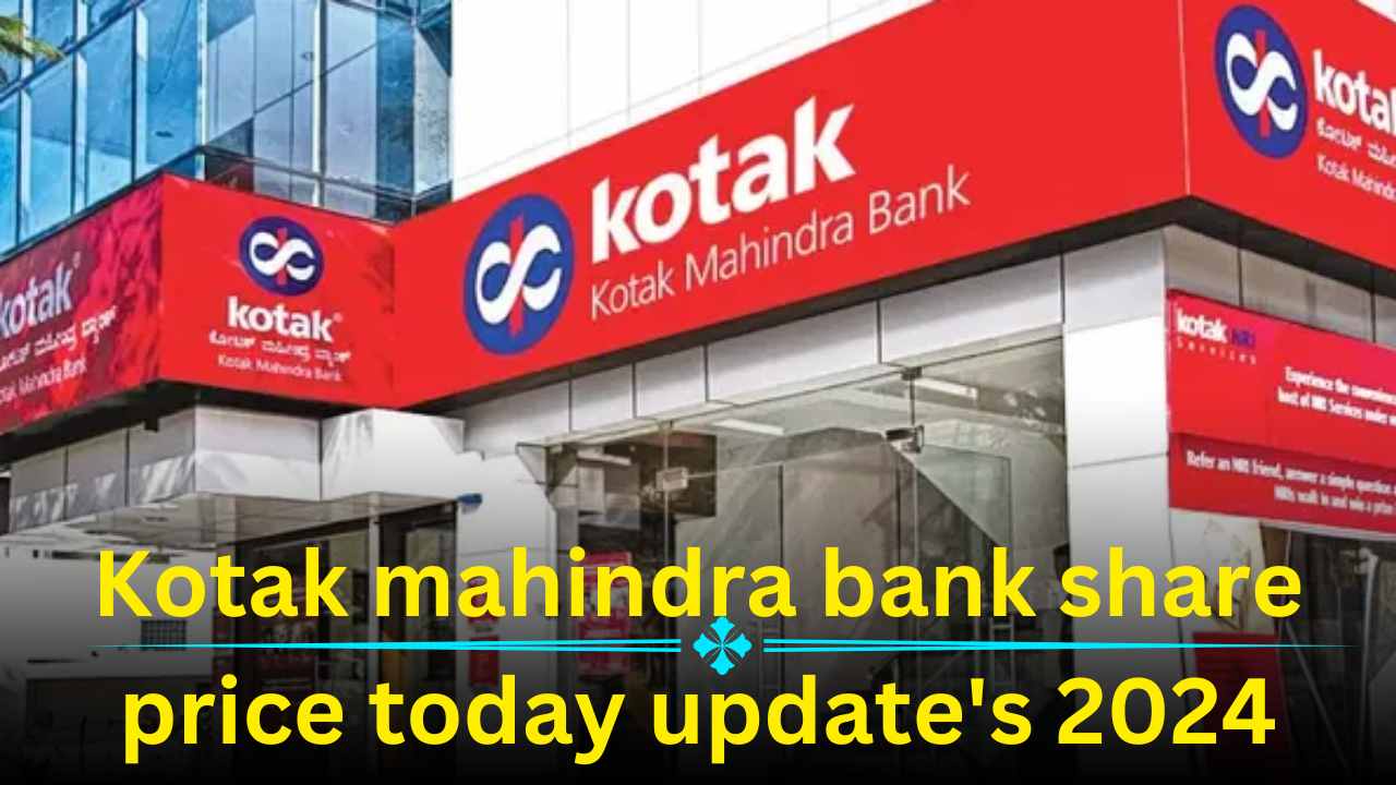 Kotak  mahindra bank share price today update’s 2024