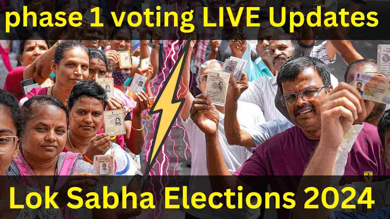 Lok Sabha Elections 2024, phase 1 voting LIVE Updates 🔴